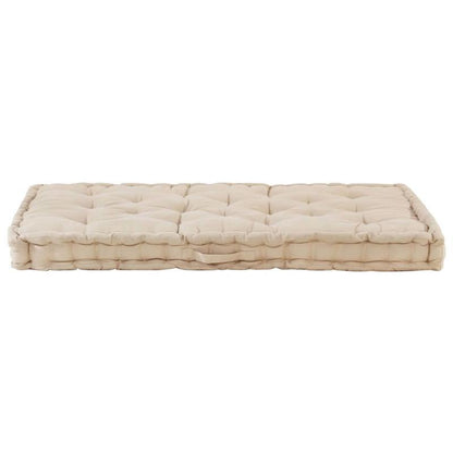 Palletkussen – Zitkussen – Tuinkussen – Loungekussen – Palletbankkussen – Beige – 120x80x10 cm – Comfortabele Dikke Zitlaag – Onderhoudsvriendelijk & Machinewasbaar
