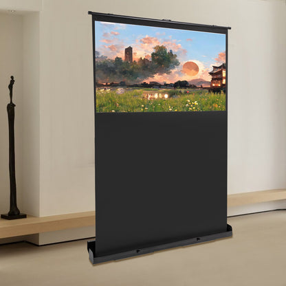 Projectiescherm – Beamer Scherm – Filmscherm – Presentatiescherm – Opvouwbaar Scherm – 152,4 cm – 4K/8K Ultra HD & HDR – Stevige Vezelglas Oppervlakte & Verstelbare Aluminium Standaard