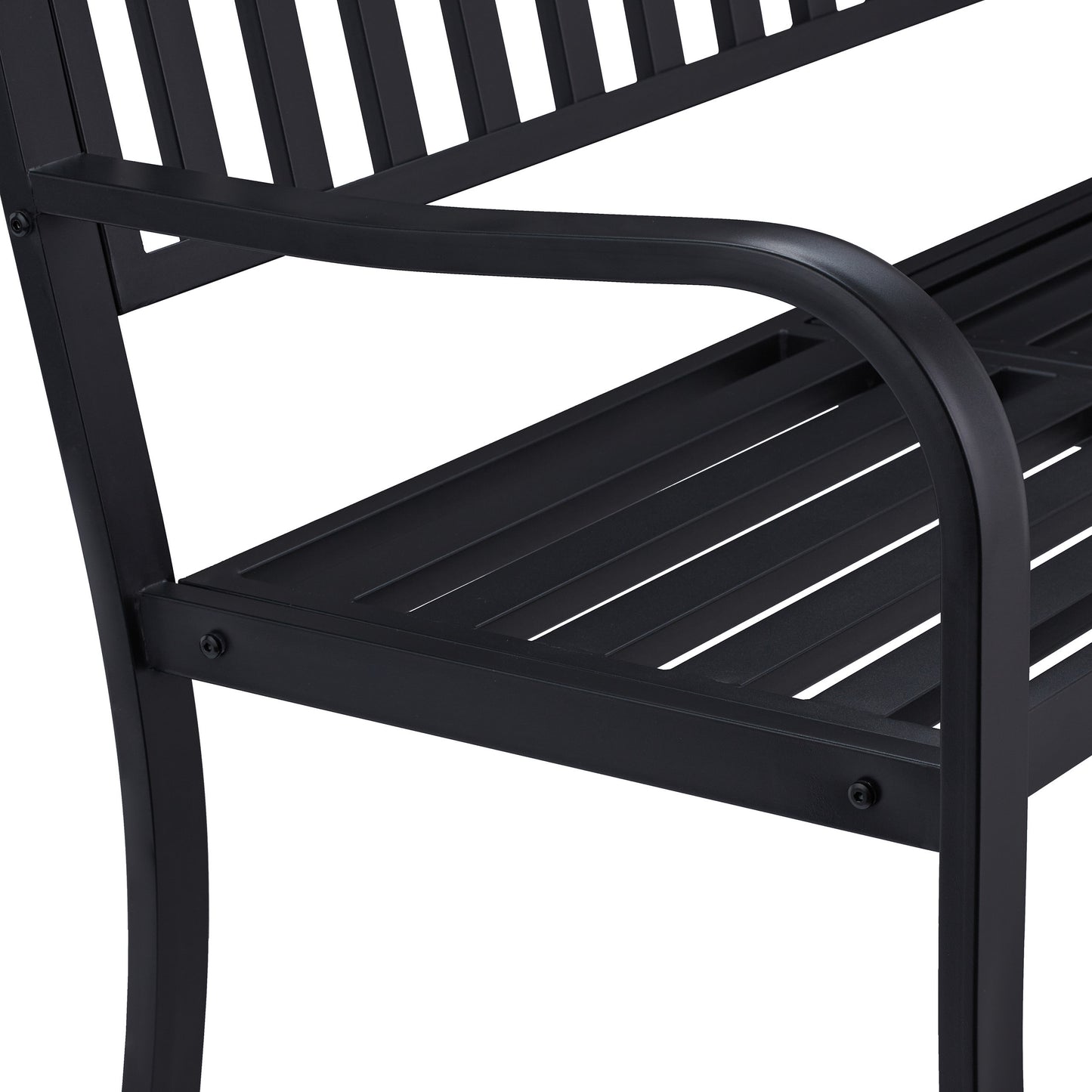 Tuinbank – Buitenbank – Balkonbank – Terrasbank – Zitbank – Opklapbare Tafel – Staal – 150 cm Breed