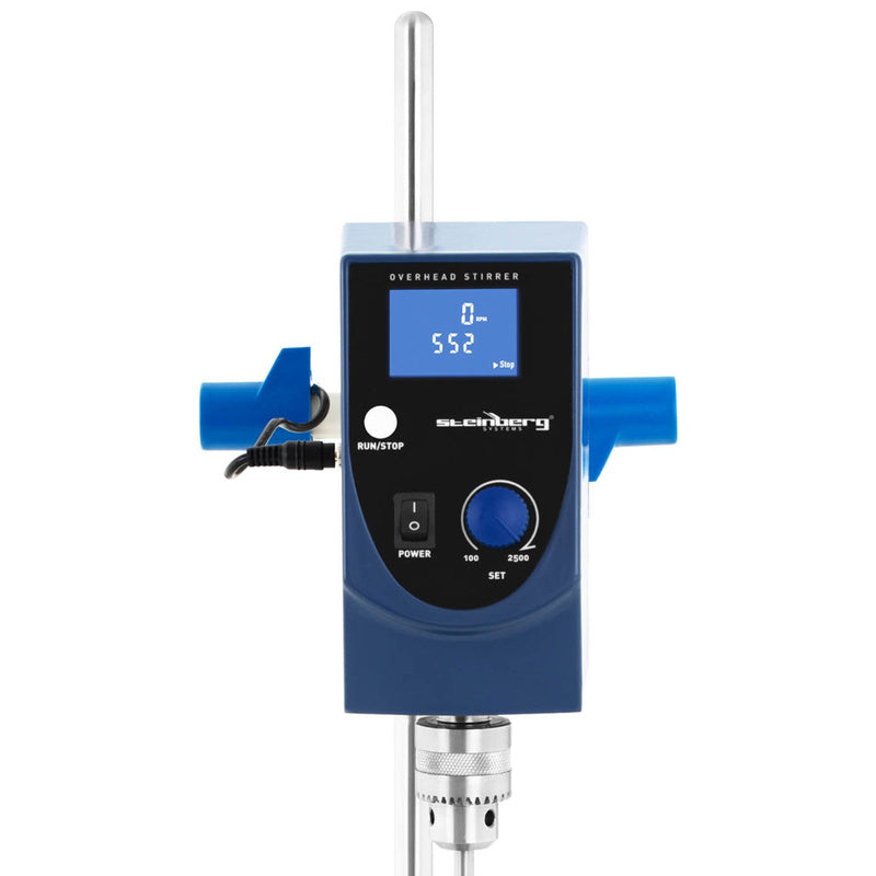 Laboratoriummixer – Mechanische Roerder – Lab Menger – Roerstaaf – Laboratorium Mengapparaat – Instelbare Snelheid 100-2500 RPM – Timer 0-9999 Minuten