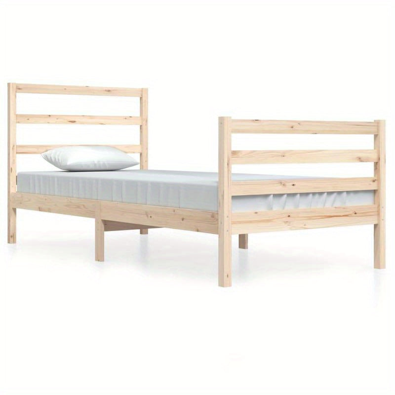 Bed frame in Wood Pine solid 90x200cm Removable and durable