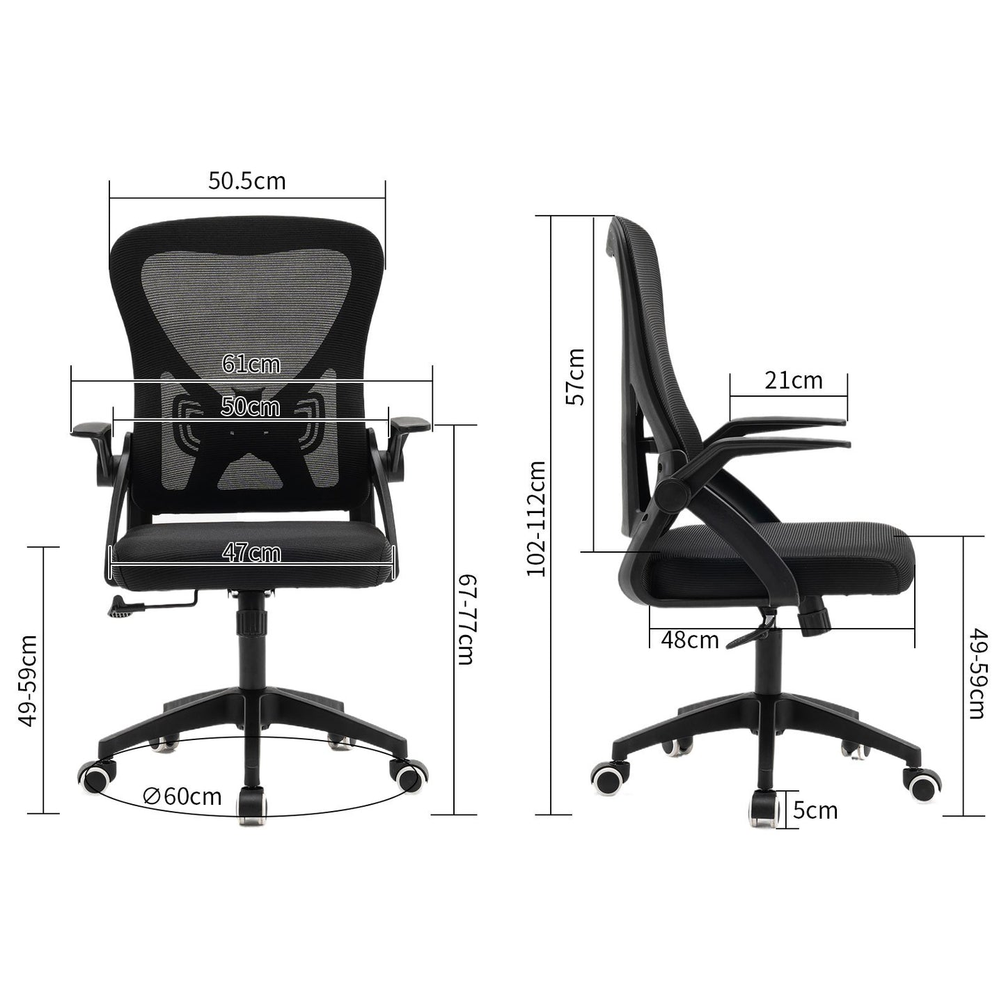 Bureaustoel – Kantoorstoel – Computestoel – Werkstoel – Ergonomische Stoel – Beige Goud – PU Lederen Bekleding – Max Draagkracht 180 kg
