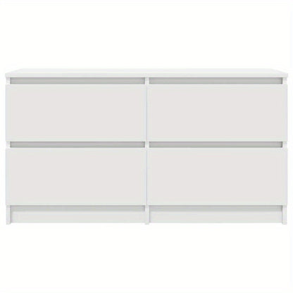 TV meubel – TV kast – Media meubel – Entertainment meubel – Wit tv meubel – Compact 100x35x54 cm – MDF en hardhout