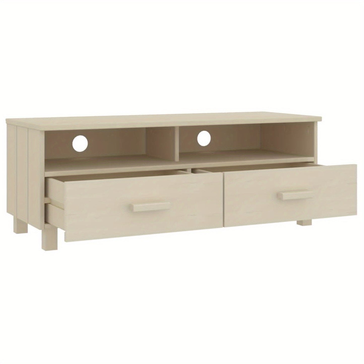 Tv Meubel – Tv Kast – Tv Dressoir – Tv Bank – Tv Cabinet – Modern Honey Brown – Massief Grenenhout – 104x40x40 cm – Minimalistisch Design