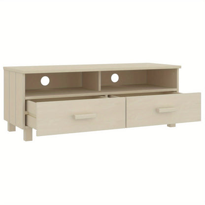 Tv Meubel – Tv Kast – Tv Dressoir – Tv Bank – Tv Cabinet – Modern Honey Brown – Massief Grenenhout – 104x40x40 cm – Minimalistisch Design