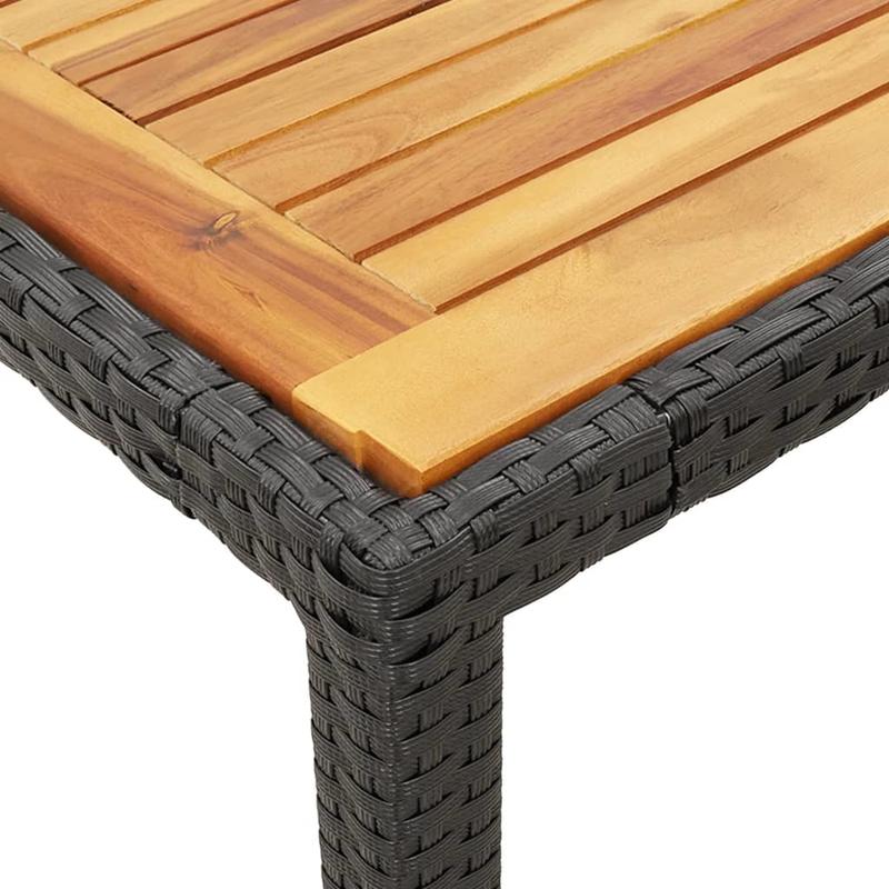 Tuinset – 5-delige tuinmeubelset – Loungeset – Buitenmeubelen – Terrasmeubilair – Zwart Poly Rattan – Weerbestendig Materiaal – Inclusief Zachte Kussens