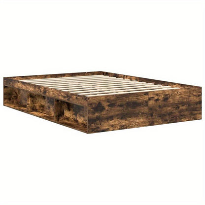 Bedframe Sonoma Eiken – Bedombouw – Slaapkamer Meubel – Ledikant – Bed Bodem – 140x200 cm – Hoogwaardig Gefineerd Hout – Stevige Constructie