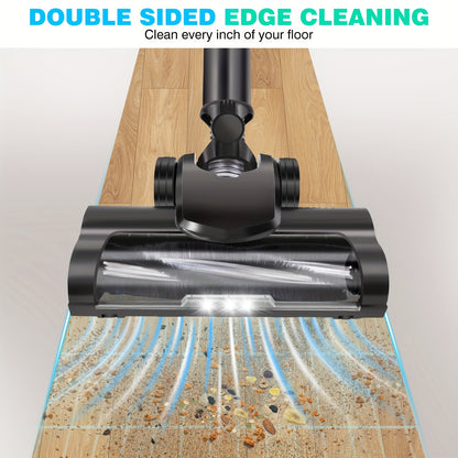Robuuste Draadloze Steelstofzuiger – 15 kPa Zuigkracht, Zelfstandig Staand Ontwerp – Lichtgewicht Cordless Vacuum voor Houten Vloeren, Tapijt, Auto & Huisdierenhaar