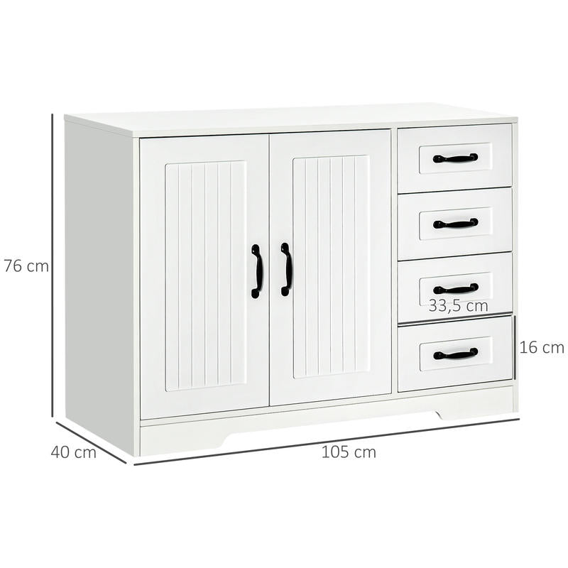 Opbergkast – Opbergmeubel – Kasten – Opbergmeubel – Multifunctionele Kast – Hardhout & Metaal – Compact Formaat Minder Dan 70 cm