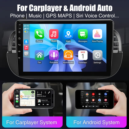 Multimedia Auto Radio – Car Stereo – Autoradio – Navigatiesysteem – Touchscreen Radio – Android 14 – 9 Inch IPS Scherm – Inclusief AHD Achteruitrijcamera – Wit