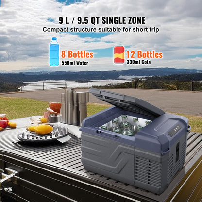 Draagbare Koelkast – Koelbox – Mini Koelkast – Mobiele Koelkast – Camping Koelkast – 9 Liter – Temperatuur Instelbaar – Bluetooth Bedienbaar