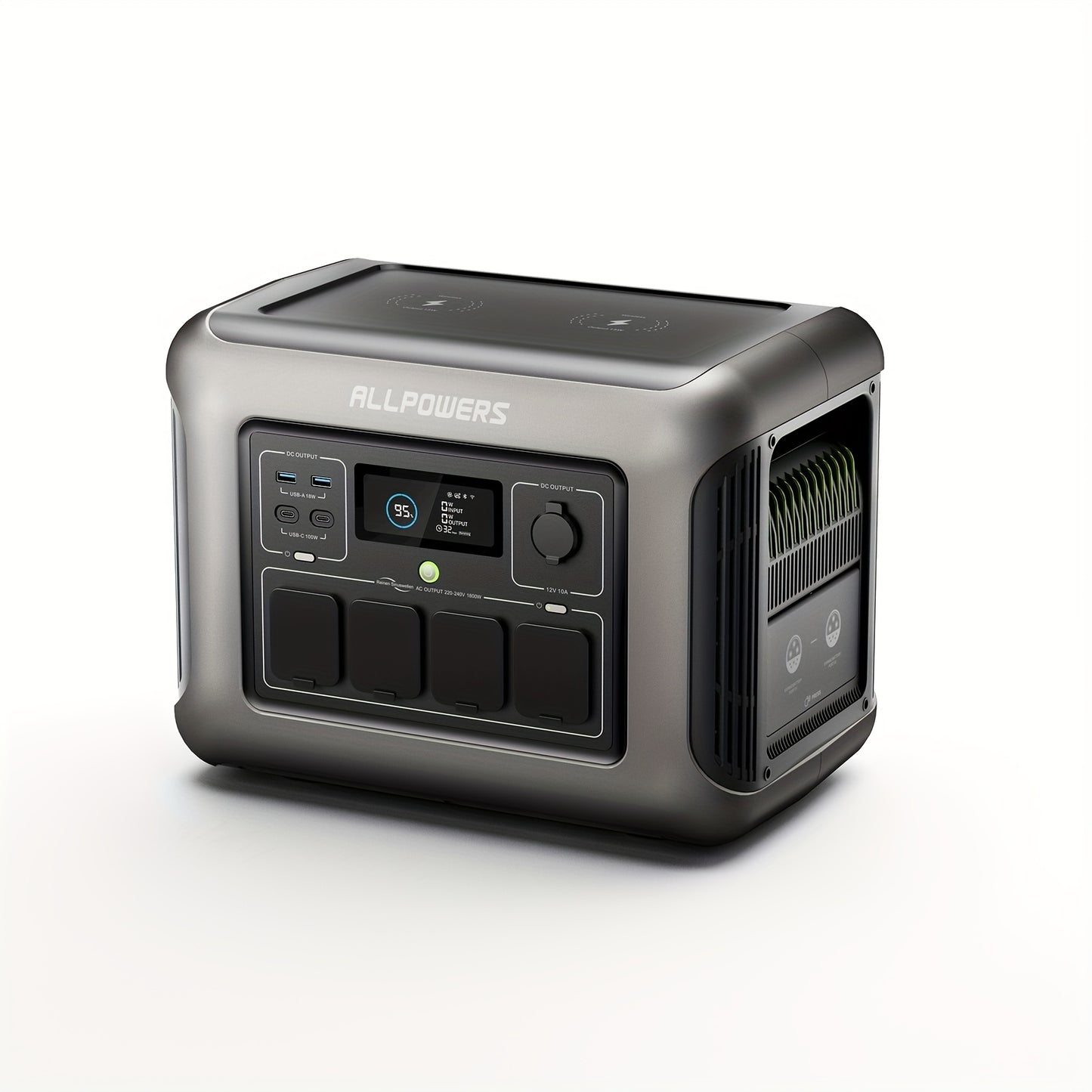 Powerbank – Power Station – Externe Batterij – Draagbare Generator – Noodstroomvoorziening – 1056Wh Capaciteit – 1600W AC Output – Snelladen in 40 Minuten