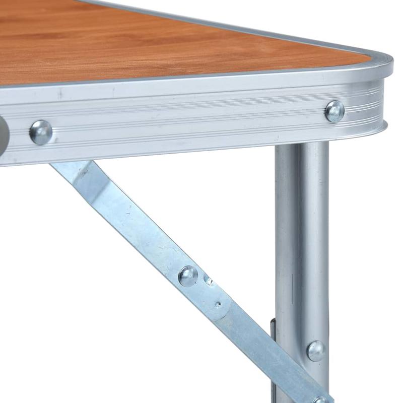 Campingtafel – Inklapbare Tafel – Picknicktafel – Vouwtafel – Draagbare Tafel – Stevig Aluminium – Compact Formaat 60x45 cm