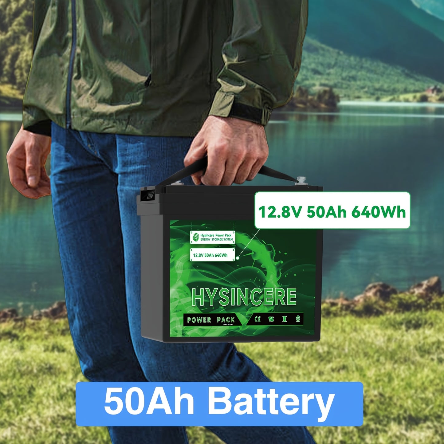 LiFePO4 Accu – Lithium Accu – Bootaccu – Camper Accu – Zonne-energie Accu – 12,8V 100Ah – Geavanceerd BMS – Hoogwaardige A+ Cellen