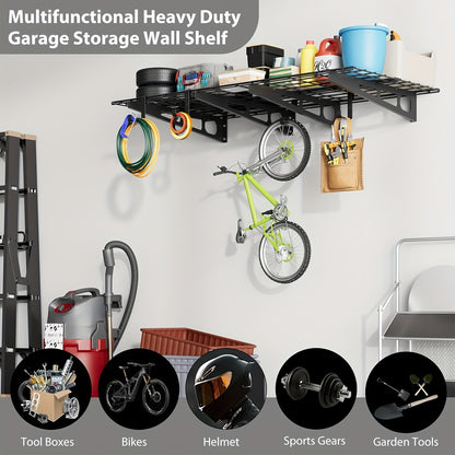 Garagerek – Opbergrek – Wandplank – Stellingkast – Opbergkast – Metaal – 60,96x182,88 cm – 362 kg Draagkracht