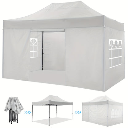 Tuinluifel – Overkapping – Zonwering – Boogluifel – Veranda – Waterdicht – 3x4,5 Meter - QUORE