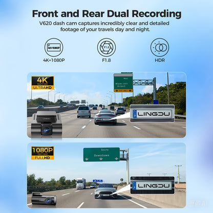 Dashcam – Auto Camera – Video Recorder – Autocamera – Voertuig Camera – Full HD 1080p – Wifi Connectie – Zwart