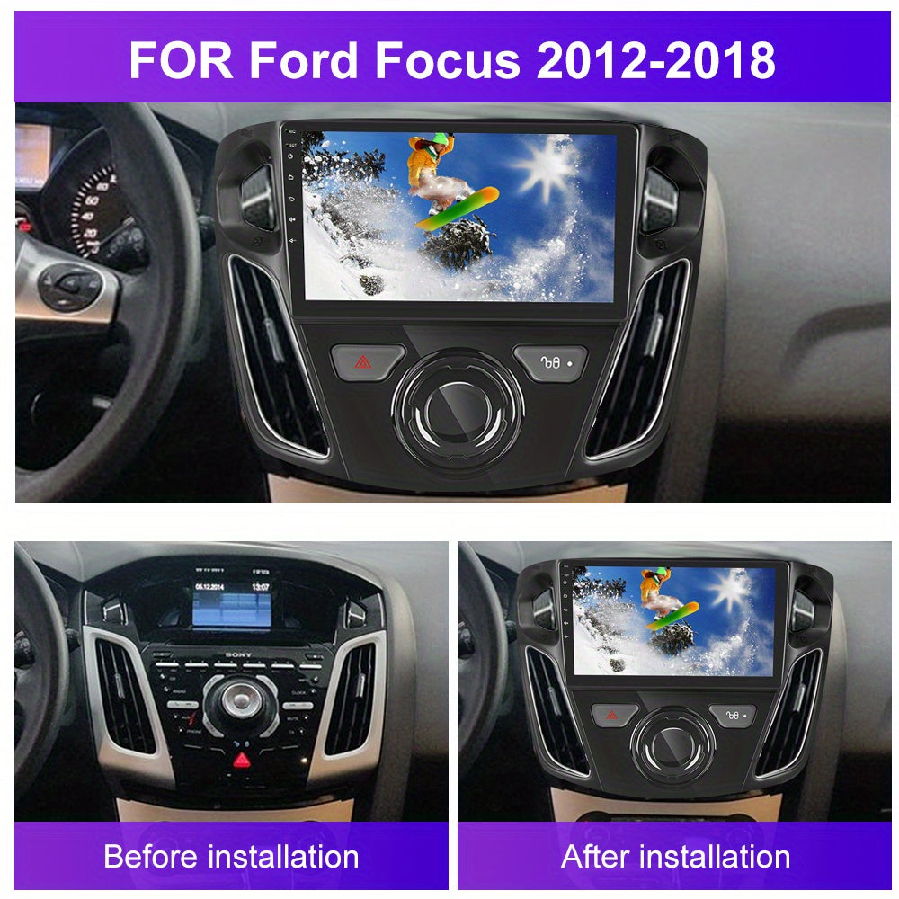 Autoradio – Auto Stereo – Multimedia Speler – Car Audio – Inbouw Radio – Android 15 – Draadloos CarPlay & Android Auto – 9 Inch IPS Touchscreen – AHD Achteruitrijcamera & Stuurwielbediening