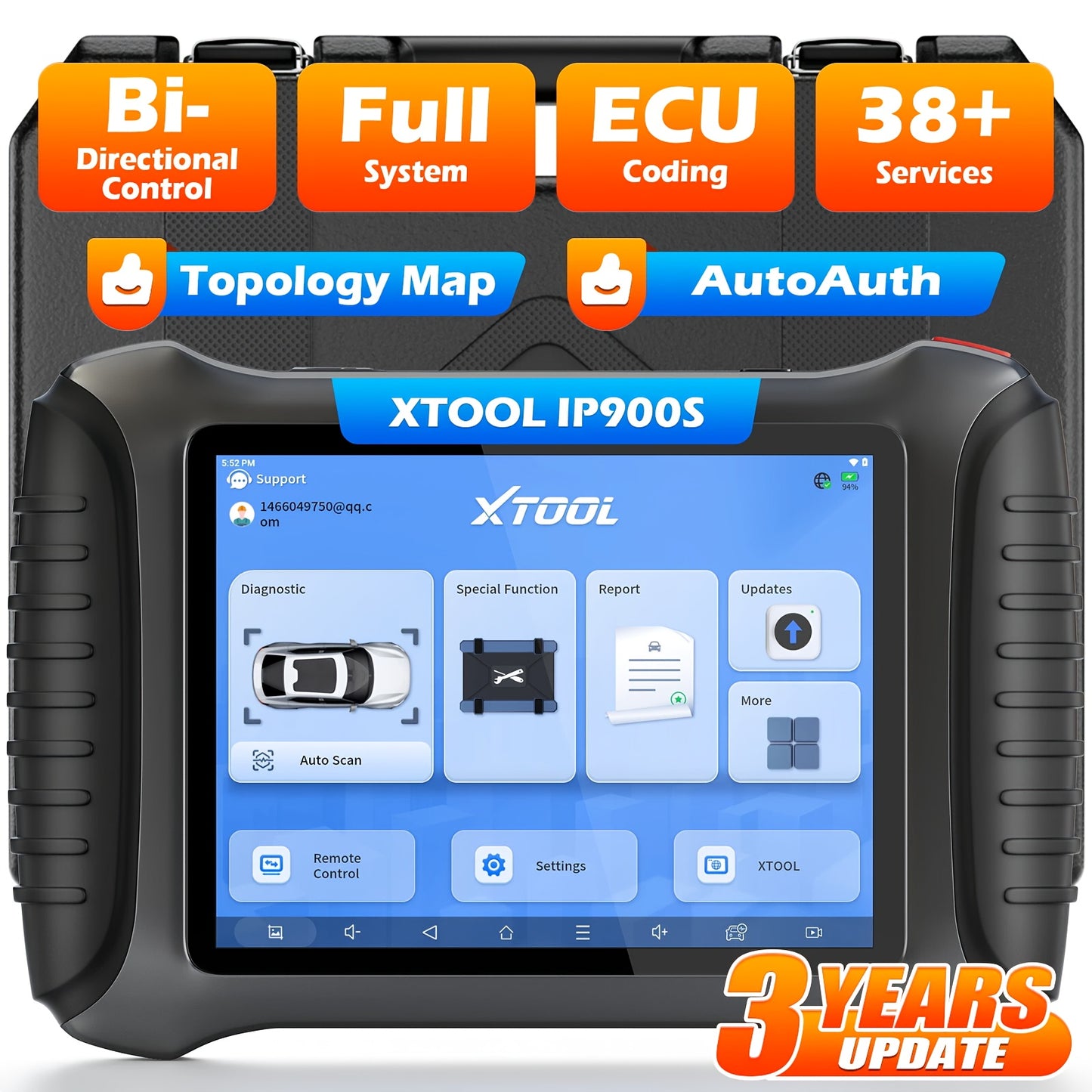 Professionele Autodiagnose Scanner – Auto Diagnoseapparaat – Foutcode Uitlezer – Voertuig Scanner – ECU Programmer – 8 Inch Touchscreen – Bidirectionele Besturing