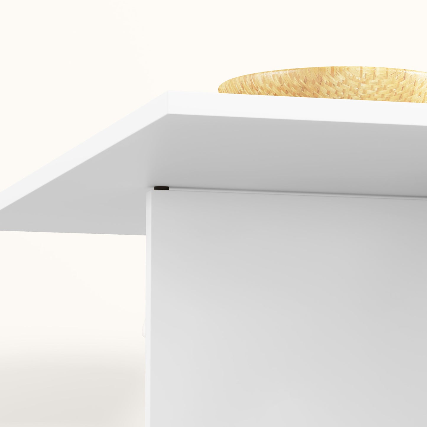 Opvouwbare Tafel – Klaptafel – Vouwtafel – Campingtafel – Eettafel – Inklapbaar – Met Lade & Open Vakken – Wit – 114,5x70x75 cm – Ruimtebesparend