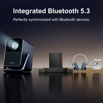 Beamer – Projector – Mini Beamer – Draagbare Beamer – Office Projector – Native Full HD 1080p – 1000 ANSI Lumen – WiFi 5.3 Draadloos
