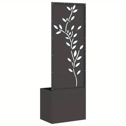 Plantenbak – Bloembak – Plantenpaneel – Tuinbak – Kruidenbak – Zwart Koudgewalst Staal – 50x140 cm Weerbestendig & Stevig