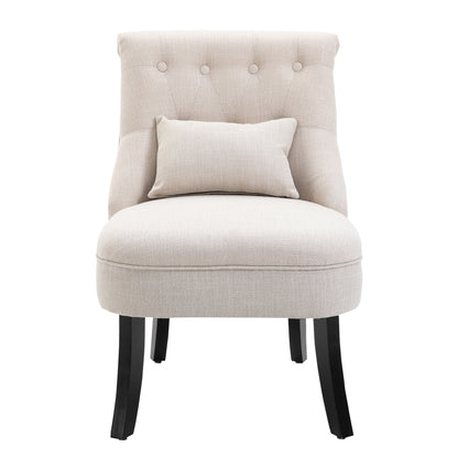 Fauteuil – Relaxstoel – Leunstoel – Zetel – Schommelstoel – Linnen Look Stof – Ergonomisch Comfort Met Dikke Foam Vulling