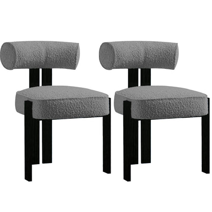 1pc Modern Upholstered Dining Chair with Microfiber & Frame - Easy-Clean Kitchen or Living Room Chair, Manual Adjustment, Classic Style (Suitable for Dining Table,)