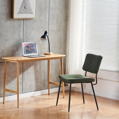 Retro Eetkamerstoelen – Stoel – Armstoel – Zithoek Stoel – Keukenstoel – Groen – Comfortabel Schuimzitting – Stevig Metalen Frame