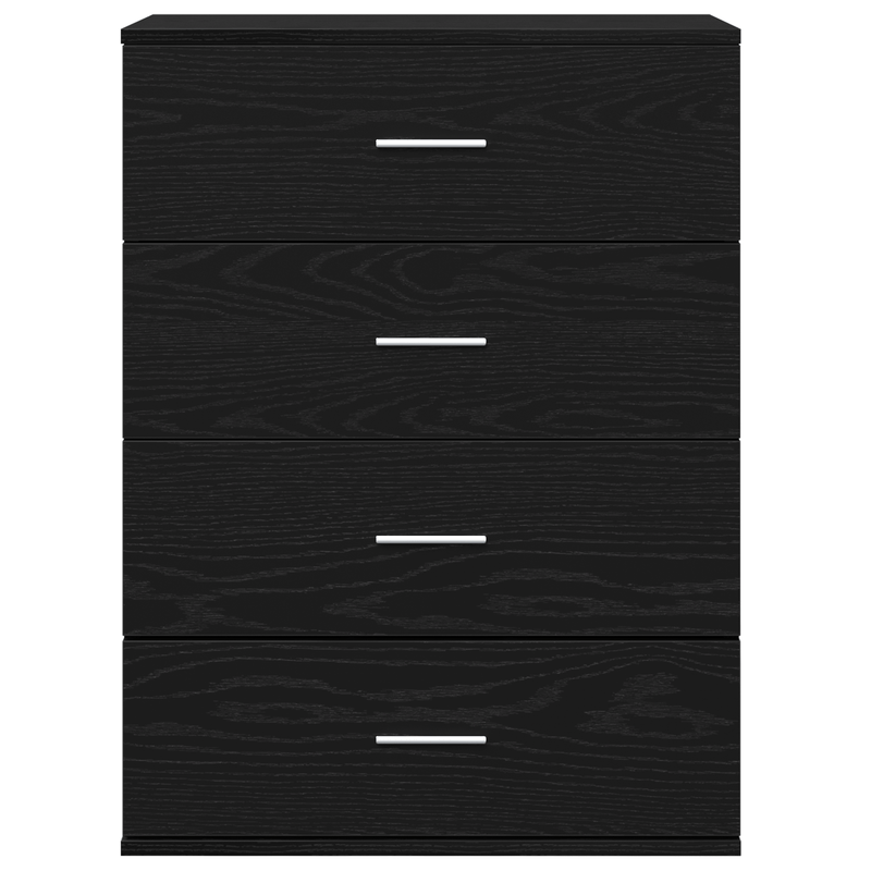 Sideboard met lade Zwart eikenwood 60 x 39 x 80cm Edited wood Practical and removable