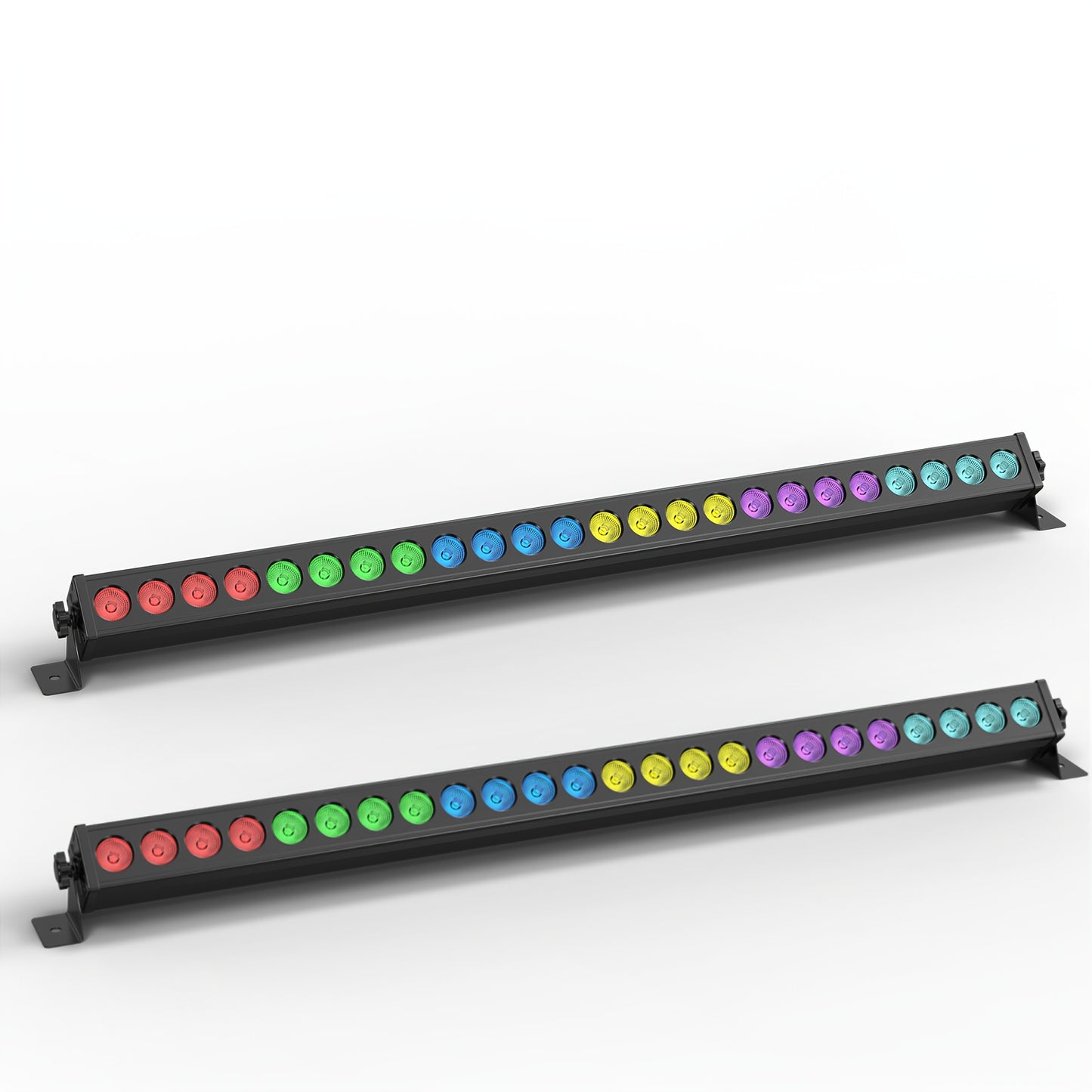 LED Disco Lamp – Discolamp – Feestverlichting – Podiumverlichting – DJ Licht – 2 Stuks 24 LED RGB – 120W Vermogen Met DMX Aansturing