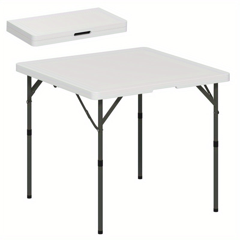 Inklapbare Tafel – Picknicktafel – Campingtafel – Tuin Tafel – Buiten Tafel – Verstelbare Hoogte – Stevig Metalen Frame