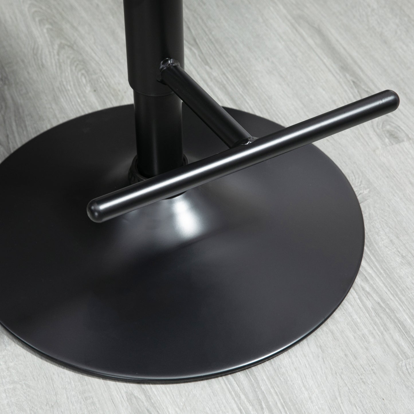 Barkrukken – Barstoelen – Krukjes – Keukenstoelen – Hoge Stoelen – Verstelbare Zithoogte – 360° Draaibaar – Staal en Massief Hout – Set Van 2 – Zwart En Koffiebruin