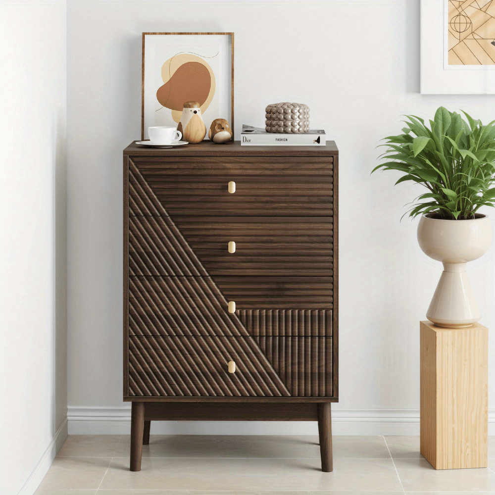 Ladekast – Ladenkast – Kommode – Opbergkast – Dressoir – Modern Design – Geen Montage Nodig – Duurzaam Non-Houten Materiaal – Compact Verticaal Opbergmeubel