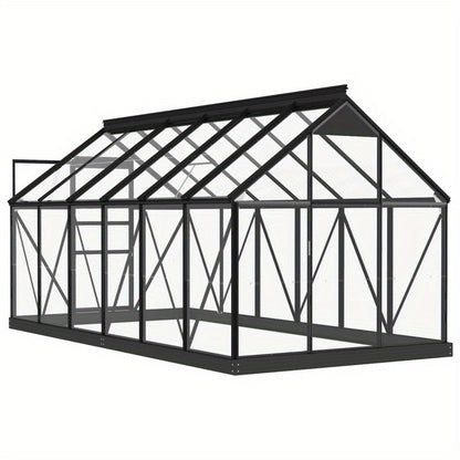 Kweekkas – Tuinkas – Broeikas – Serre – Kas – Aluminium Frame – UV-bestendige Polycarbonaat Panelen – Groot Walk-In Ontwerp – Ventilatiesysteem
