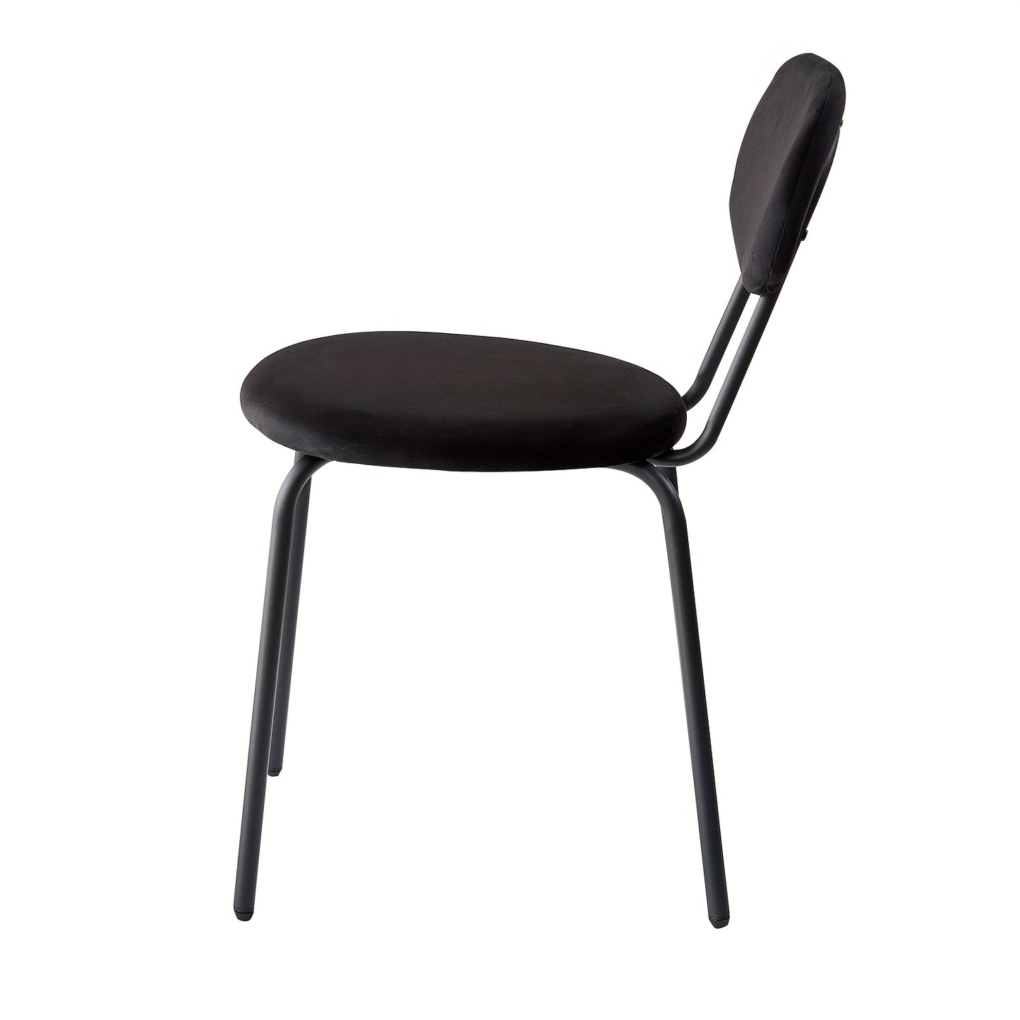 Eetkamerstoelen Set – Stoelen – keukenstoelen – Dining Chairs – Zitstoelen – Zwarte Metalen Poten – Velvet Bekleding – Ergonomisch Design – Zithoogte 47 cm