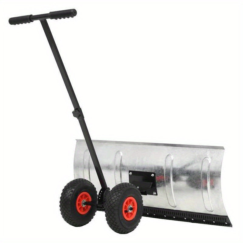 Sneeuwschep – Sneeuwblazer – Sneeuwruimer – Sneeuwschuiver – Hand- Sneeuwschep – Met Wielen – 100x44 cm – Lichtgewicht Slagvast Plastic