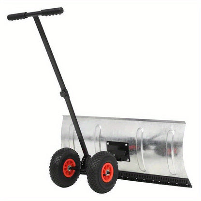 Sneeuwschep – Sneeuwblazer – Sneeuwruimer – Sneeuwschuiver – Hand- Sneeuwschep – Met Wielen – 100x44 cm – Lichtgewicht Slagvast Plastic