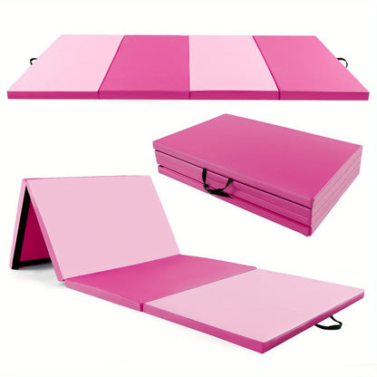 Gymmat – Fitnessmat – Yogamat – Turnmat – Sportmat – Opvouwbaar Met Sluiting & Draaghandvat – Extra Dik & Zacht – Lichtgewicht & Duurzaam