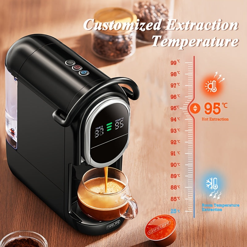 4-in-1 Capsule Koffiemachine – Espressoapparaat – Koffiezetter – Cappuccinomachine – Koffiemaker – 19 Bar Pompdruk – Slim Temperatuurbeheer