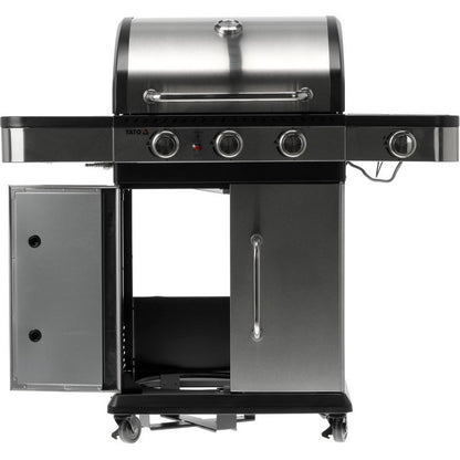 GAS GRILL 3+1, STAINLESS STEEL 11.2KW - YG-20018 - QUORE
