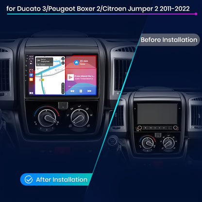 Android Auto Carplay Systeem – 2Din Autoradio – Multimedia Speler – GPS Navigatie – Touchscreen Scherm – 9 Inch – 2GB RAM 32GB Opslag – Draadloos Wifi