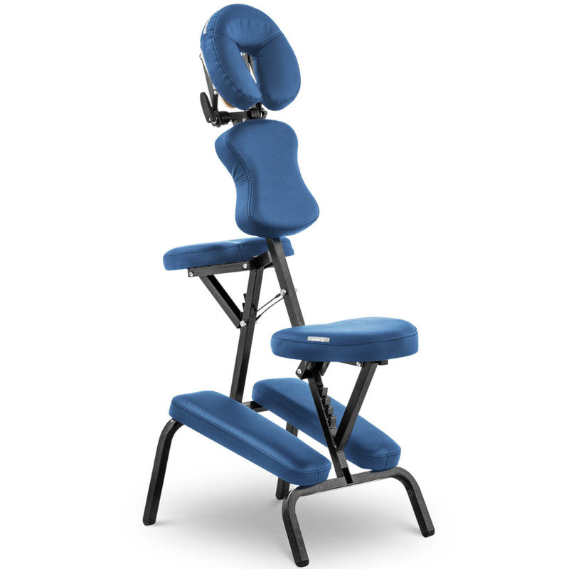 Portable Folding Tattoo Massage Chair Montpellier Blue Up to 130 Kg Blue