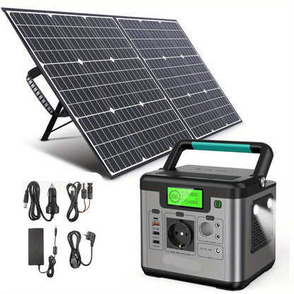 Draagbare Powerstation – Mobiele Accu – Noodstroomvoorziening – Camping Accu – 518Wh Batterij – 500W Sinusgolf Uitgang