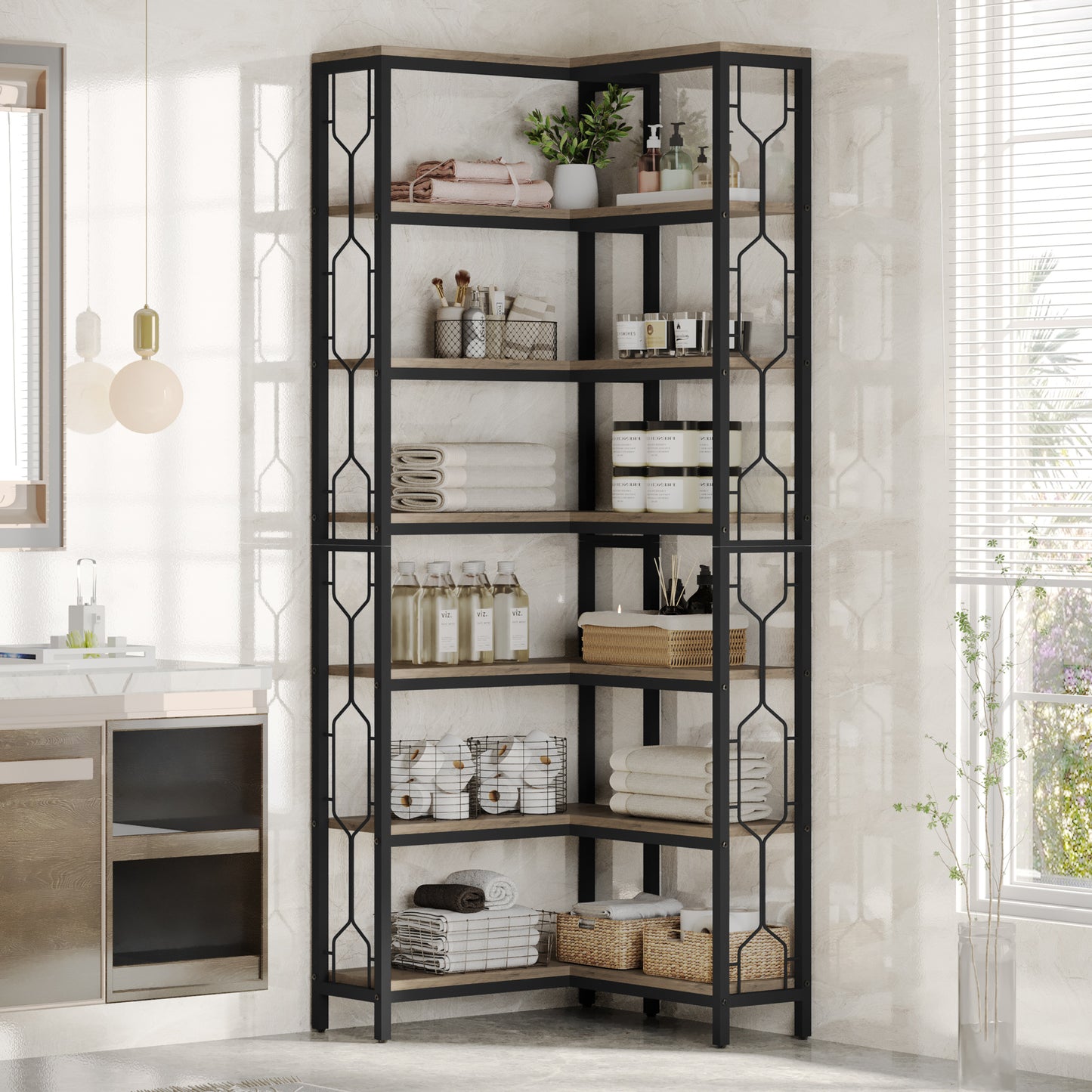 Schoenenkast – Schoenenrek – Schoenenopberger – Schoenenkastje – Schoenenmeubel – Ventilerende Schuifdeuren – 5 Verstelbare Lagen – Bruin Houten Design – Compact 35 cm diep
