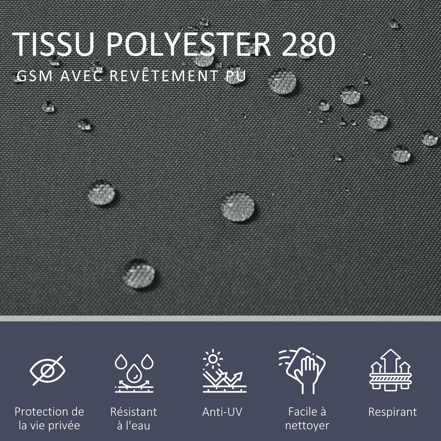 Uittrekbaar Scherm – Tuinafscheiding – Windscherm – Privacydoek – Balkonwand – Dubbelzijdige Privacy – 6 Meter Lang x 1,80 Meter Hoog – Anti-UV Polyester 180 g/m² Grijs