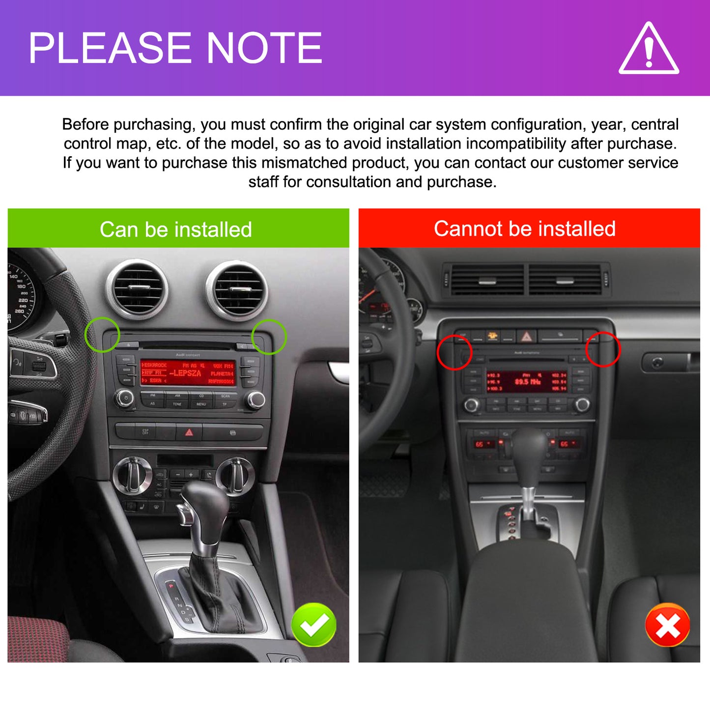 Android 15 Autoradio – Car Stereo – Multimedia Speler – Navigatiesysteem – Bluetooth Radio – 7 Inch Touchscreen – Draadloze CarPlay & Android Auto – AHD Achteruitrijcamera & Microfoon