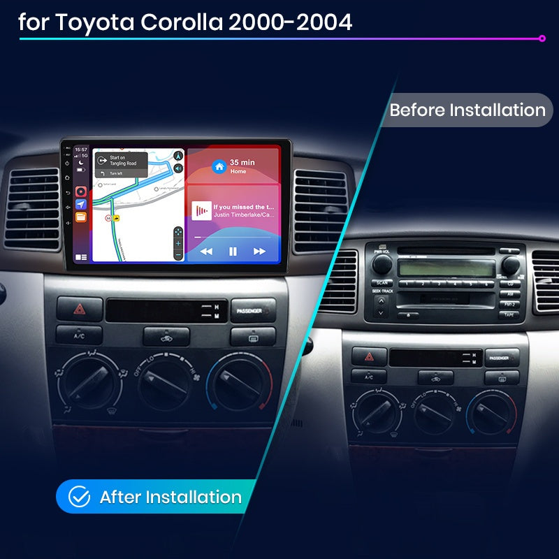 Android Autoradio – Multimedia Speler – Navigatiesysteem – 2DIN Radio – Car Player – 9 Inch IPS Scherm – Wi-Fi & Android Auto