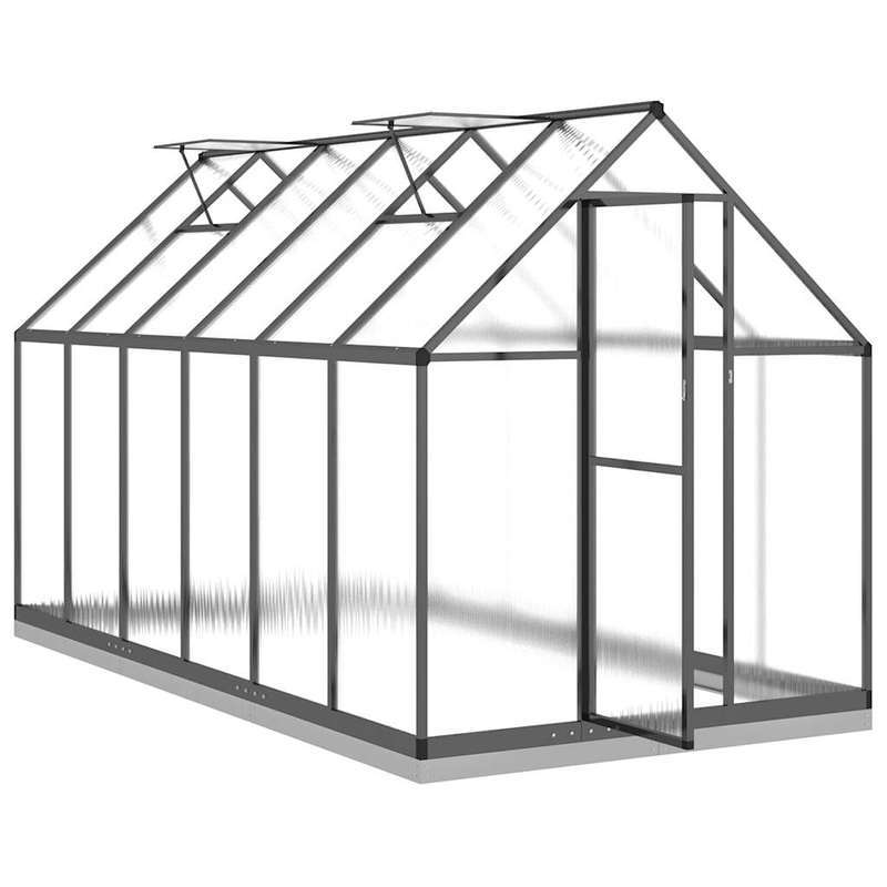 Aluminium Kweekkas – Tuinserre – Plantenkas – Groentekas – Serre – Stevige Aluminium Constructie – Ruim 334x169x202 cm