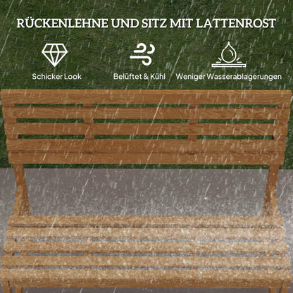 Tuinbank – Buitenbank – Tuinmeubel – Balkonbank – Parkbank – Teakhout – Weerbestendig – Verstelbare Rugleuning